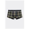 Intimissimi Boxer Uomo In Cotone Superior Stampa Tartan Blu