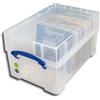 Contenitore di plastica per dischi 45 giri Antiurto Trasparente con Coperchio e