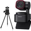 OBSBOT Tiny 3 Lite con Treppiede 4K Webcam PTZ con Audio Spaziale Array Tri Mic