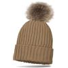 styleBREAKER Cappello in Maglia per Bambini con Pompon, Motivo a Coste e Fodera in Fleece Termico, Berretto Invernale con Pompon in Pelliccia Sintetica 04024031
