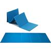 G5 HT SPORT【Tappetino Fitness Pieghevole 175x50 cm】Materassino Yoga (Azzurro), 5 Sezioni Salvaspazio per Indoor/Outdoor, Allenamento, Casa, Palestra, Stretching e Aerobica