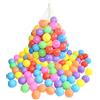 RAM ONLINE RAM® - Palline da Gioco in plastica Morbida Multicolore con Borsa da Trasporto in PVC Trasparente, per Interni ed Esterni, Piscina con Trampolino, Giocattolo (100)