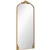 HOMCOM Specchio Figura Intera 180 x 75 cm, da Appendere o Appoggiare, da Terra, Oro Vintage | Aosom Italy