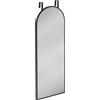 HOMCOM Specchio da Parete ad Arco, 110x40 cm, Cornice in Alluminio, Ganci, Design Moderno, Nero | Aosom Italy