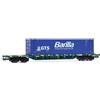 RIVAROSSI HR6706 Sgnss Mercitalia Intermodal, livrea verde vagone, BARILLA