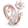 ORO&CO 925 Anello fantasia in argento rosato con zirconi