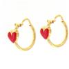 LUXURY MILANO Orecchini bimba in oro giallo 9 kt e smalto