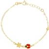 LUXURY MILANO Bracciale coccinella in oro giallo