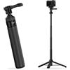 JJC Treppiede per selfie da 58,09 cm per Insta360 X6 X5 X4 DJI Osmo 360 | Piccola maniglia portatile estensione asta per GoPro Hero 13 12 11 10 9, per Insta360 Ace Pro 2, per registrazione video