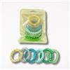 Afroricci Elastico Bobble Capelli Ricci - colore verde mix 6 pezzi 1 S