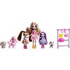 Enchantimals Famiglia di Cani Bambole Cane e Sue Sorelle, con Animali domestici e Accessori, Giocattolo +4 anni (Mattel HNV26)