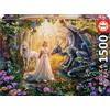 Educa Puzzle Educa. Drago, principessa e unicorno 1500 Teile