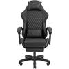 Mars Gaming MGC-X, Sedia da gioco, 120 kg, Sedile imbottito, Schienale imbottito, 190 cm, Nero