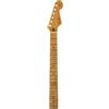 Fender Manico Stratocaster Roasted Maple 22 Tasti Jumbo, Radius 12 | Manico di ricambio per Stratocaster, finitura satinata, profilo ovale piatto, acero tostato, suonabilità fluida