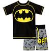 BATMAN Costume da Bagno per Ragazzi a Due Pezzi DC Comics