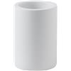Gedy Brenda Porta Spazzolino da Denti, Resina, Bianco Opaco, 7 x 7 x 10