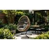 Kocoon Sedia Sospesa Effetto Rattan Kocoon Con Cuscino Grigio