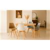 Duzzle Set Di 4 Sedie Lola: Blu