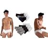 Enrico Coveri 6 Slip Da Uomo Enrico Coveri Es1002 Blu Nero E Grigio Taglia M