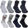 6 Paia Di Calzini Sergio Tacchini Bianco Taglia 35-38
