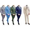 Abito Uomo Taglio Sartoriale 100% Cotone: Blu Scuro Taglia 52
