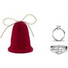 Anello Solitario Con Scatola Natalizia: Taglia L