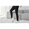 Set Di 2 Leggins A Vita Alta: Nero + Viola