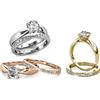 MYCHARMS Coppia Di Anelli: Oro Rosa 56