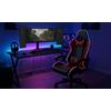 Bricozone Sedia Da Gaming Con Led Rgb: Rosa E Bianca