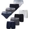 Set Da 6 Boxer In Cotone Bielastico Seamless Liabel Art. 010 Bianco Taglia S-m