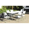 Set Con Tavolo E 6 Sedie Pieghevoli Da Giardino