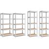 Set Di 2 Scaffali In Metallo: 180 X 60 X 40 Cm