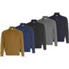 US Polo Maglione Da Uomo In Maglia Con Colletto A Coste Us Polo: Beige Taglia M
