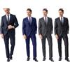 Abito Da Uomo Sartoriale 100% Fresco Lana: Grigio Taglia 46