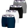 Fila Set Di 4 Boxer Fila: Navy Taglia 2xl