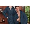 Accappatoio Unisex In Microfibra Con Cappuccio: Azzurro Taglia Xxl