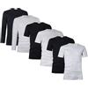liabel Set Da 2 Maglie Termiche Da Uomo Manica Corta E Scollo V Nero Taglia Xl