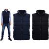 Giubbotto Uomo Gilet Puffer Smanicato: Nero Taglia Xxl