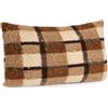 Bizzotto Cuscino Laurence a Quadri Marrone 40x60 cm - Idea Regalo Natale