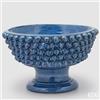 EDG Enzo De Gasperi Vaso Fenice Pigna con Piede H 24,5 Cm D 40 Cm Colore Blu