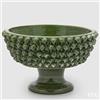 EDG Enzo De Gasperi Vaso Fenice Pigna con Piede H 24,5 Cm D 40 Cm Colore Verde
