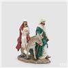 EDG Enzo De Gasperi Natività Natalizia H32x29x20 cm Verde Rosso - Decorazione di Natale