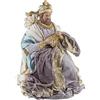 Bizzotto Figura Re Magio Seduto | Decorazione Presepe Natale