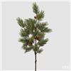 EDG Enzo De Gasperi Ramo di Pino Artificiale con Pigne Green L90 cm - Decorazione di Natale