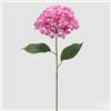 EDG Enzo De Gasperi Ortensia Ramo con Foglie H 70 Cm Pianta Artificiale Rosa Scuro