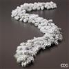 EDG Enzo De Gasperi Festone di Pino Artificiale Innevato White Green L180 cm - Decorazione di Natale