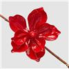 EDG Enzo De Gasperi Magnolia Glossy con Clip Red Ø20 cm - Decorazione di Natale