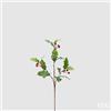 EDG Enzo De Gasperi Ramo Agrifoglio Natalizio con Bacche H 60 Cm Verde Rosso