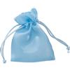 L'Arcolaio Sacchetto Organza Lucido 9x12 cm Portacanfetti Celeste - Bomboniera Elegante 12 Pz