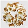 EDG Enzo De Gasperi Corona Magnolia Natalizia Shine D 75 Cm Bianco Oro